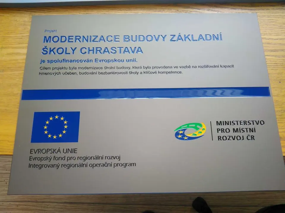 Informační tabulka projektu EU